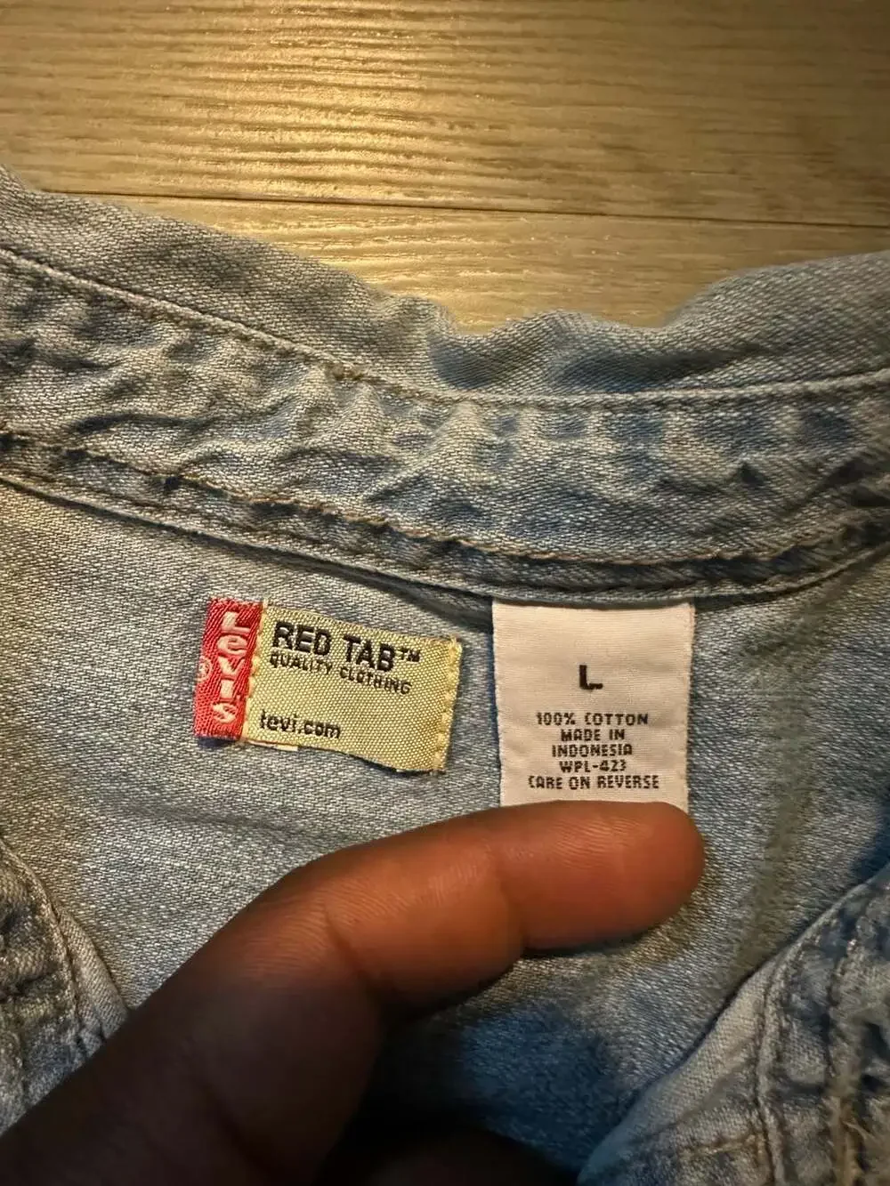 Levi's Red Tab Men's Long Sleeve Denim Button-Down Shirt